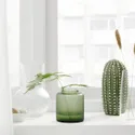 IKEA KONSTFULL КОНСТФУЛ, ваза, матове скло / зелений, 10 см 905.119.59 фото thumb №6