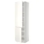 IKEA METOD МЕТОД, высокий шкаф с полками / 2 дверцы, белый / белый, 60x60x220 см 294.549.48 фото