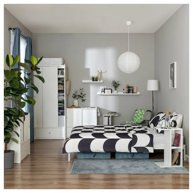 IKEA BRUKSVARA БРУКСВЭРА, гардероб с раздвижными дверями, белый, 80x191 см 805.758.81 фото №5
