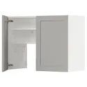 IKEA METOD МЕТОД, навесной шкаф д / вытяжки / полка / дверь, белый / светло-серый, 80x60 см 395.044.05 фото thumb №1