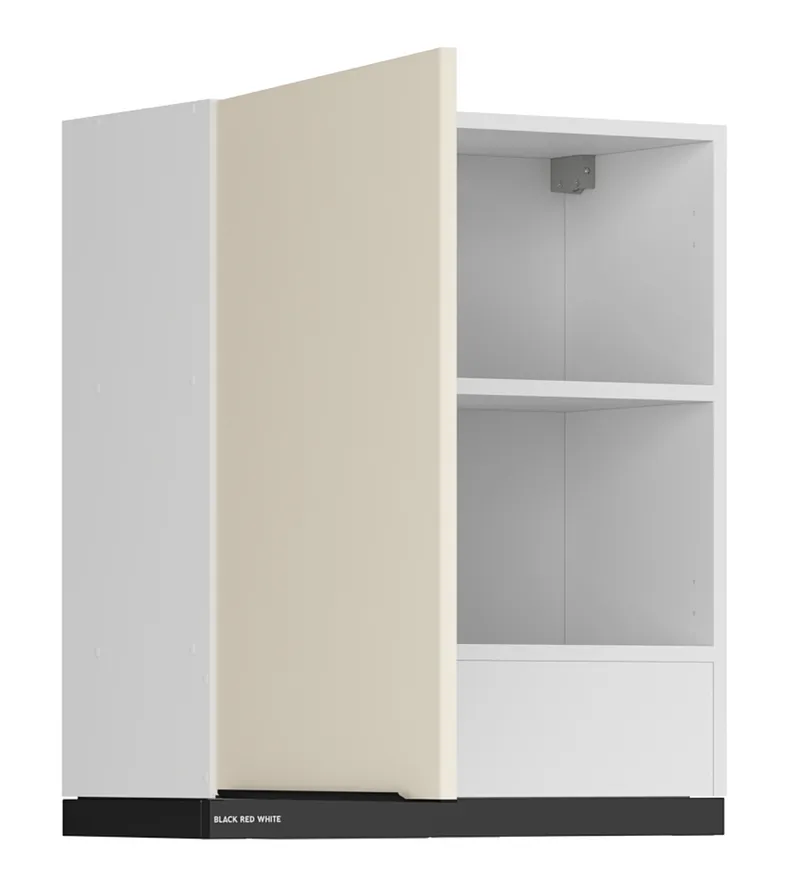BRW Верхний кухонный шкаф Sole L6 60 см с вытяжкой слева магнолия жемчуг, альпийский белый/жемчуг магнолии FM_GOO_60/68_L_FAMI-BAL/MAPE/CA фото №3