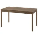 IKEA TONSTAD ТОНСТАД, письмовий стіл, шпон з мореного дуба коричневого кольору, 140x75 см 205.382.12 фото thumb №1