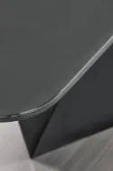 Обеденный стол раскладной HALMAR PATRIZIO 160-200x90 см, столешница - темный ясен, ножка - черный фото thumb №14