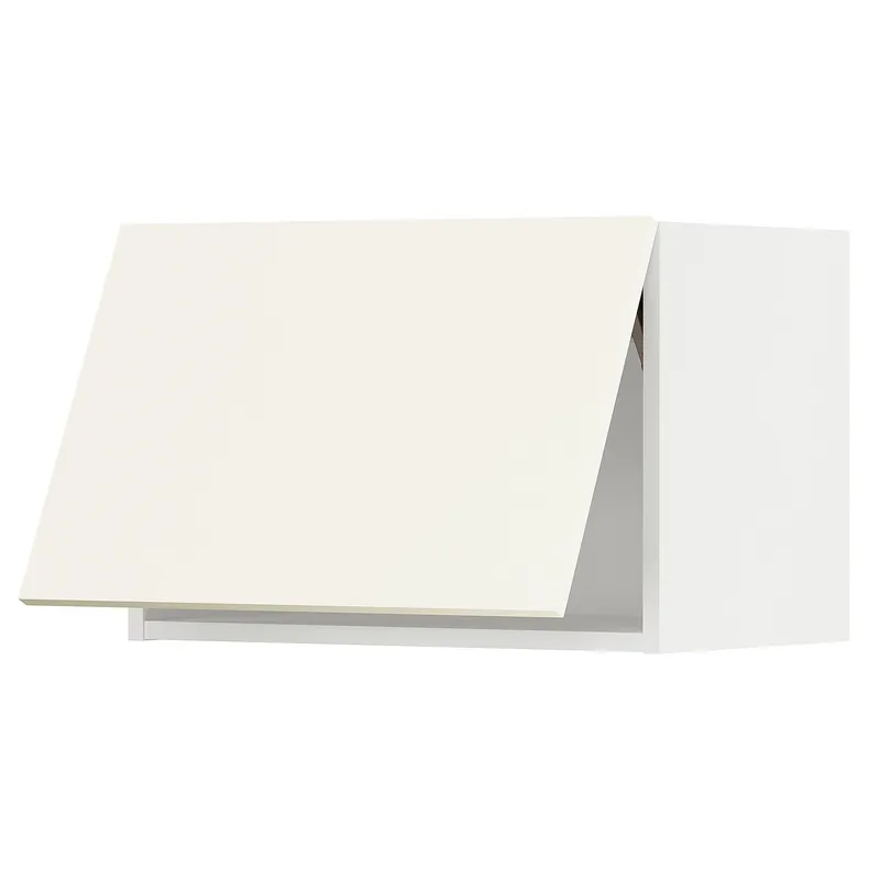 IKEA METOD МЕТОД, навесной горизонтальный шкаф, белый / Вальстена белый, 60x40 см 595.072.76 фото №1