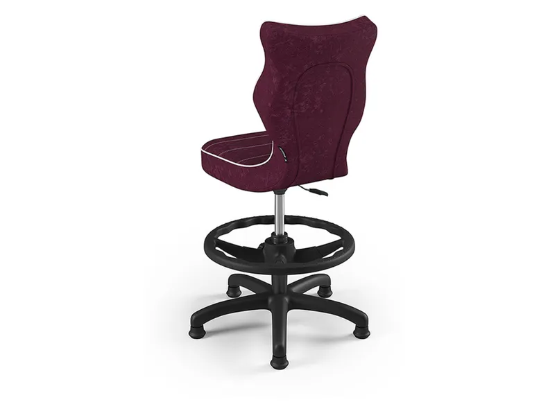BRW Дитячий стілець з підставкою для ніг фіолетовий, розмір 4 OBR_PETIT_CZARNY_ROZM.4_WK+P_VISTO_7 фото №3