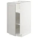 IKEA METOD МЕТОД, підлогова шафа з полицями, білий / світло-сірий Lerhyttan, 40x60 см 194.683.14 фото thumb №1