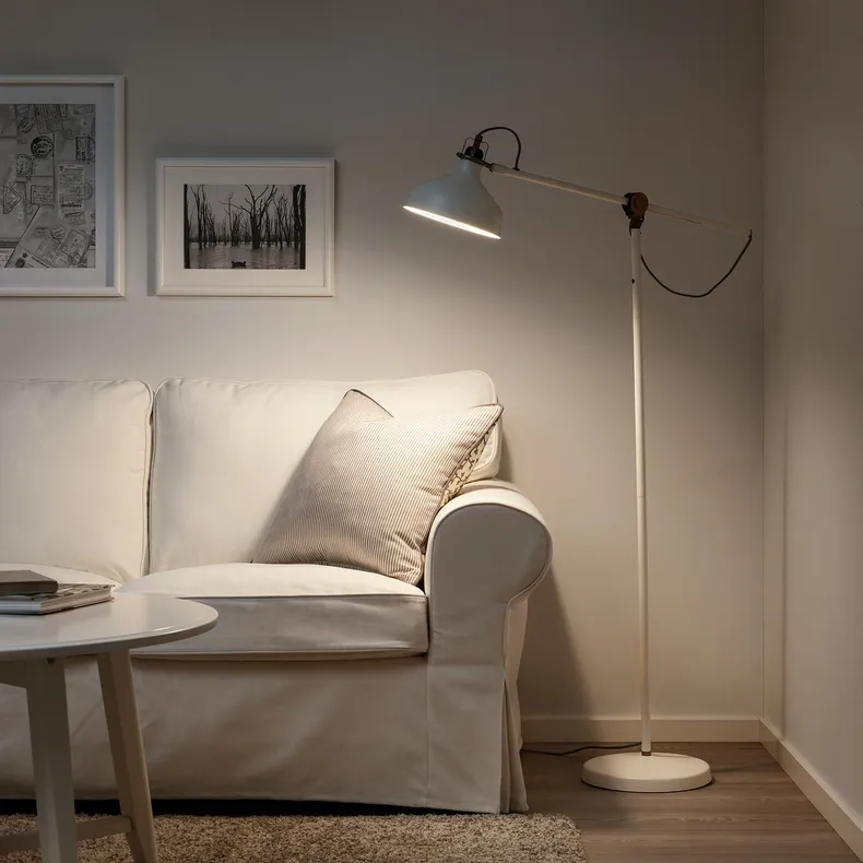 IKEA RANARP РАНАРП, торшер/світильник для читання, кремово-білий 202.313.06 фото №2