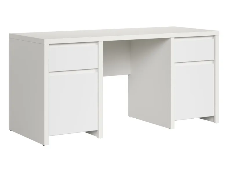 BRW Письмовий стіл BRW KASPIAN 160х65 см, білий / матовий білий BIU2D2S/160-BI/BIM фото №1