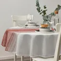 IKEA TAGGSIMPA ТАГГСИМПА, скатерть, белый / красный круг, 150 см 505.594.01 фото thumb №3