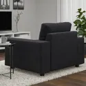 IKEA VIMLE ВІМЛЕ, крісло, з широкими підлокітниками/Холдований антрацит 994.768.76 фото thumb №3