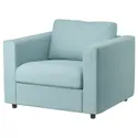 IKEA VIMLE ВІМЛЕ, крісло, САКСЕМАРА світло-синій 794.771.55 фото thumb №1