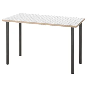 IKEA LAGKAPTEN ЛАГКАПТЕН / ADILS АДІЛС, письмовий стіл, білий антрацит/темно-сірий, 120x60 см 195.084.09 фото