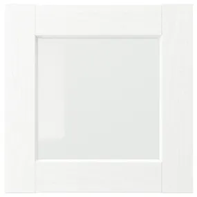 IKEA ENKÖPING ЕНКЕПІНГ, скляні дверцята, імітація білого дерева, 40x40 см 605.057.90 фото