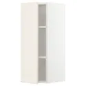 IKEA METOD МЕТОД, навесной шкаф с полками, белый / бодбинские сливки, 30x80 см 194.654.81 фото thumb №1