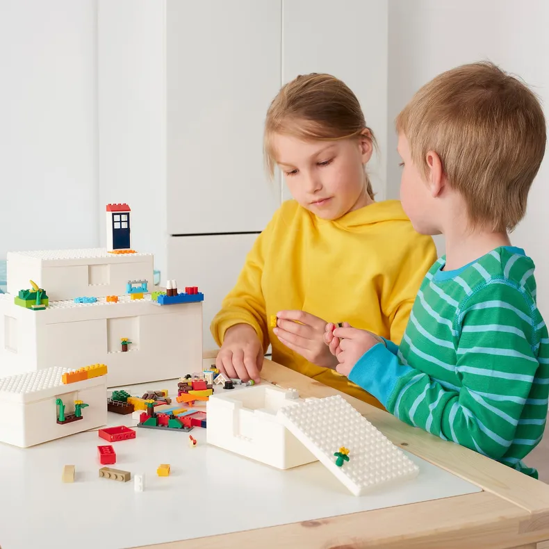 IKEA BYGGLEK БЮГГЛЕК, LEGO® контейнер с крышкой, 35x26x12 см 103.542.08 фото №2