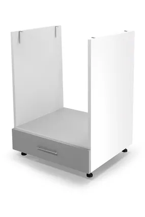 Шкаф нижний для встраиваемого духового шкафа с ящиком HALMAR VENTO DP-60/82 Фасад : светлый серый фото