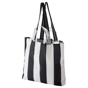 IKEA SKYNKE СКЮНКЕ, сумка, полосатый/черно-белый, 45x36 см 805.176.74 фото