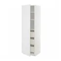 IKEA METOD МЕТОД / MAXIMERA МАКСИМЕРА, высокий шкаф с ящиками, белый / Стенсунд белый, 60x60x200 см 194.093.29 фото thumb №1