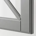 IKEA BODBYN БУДБІН, скляні дверцята з поперечиною, сірий, 40x40 см 704.850.51 фото thumb №3