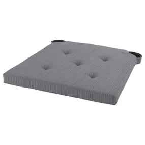 IKEA JUSTINA ЮСТІНА, подушка для стільця, сірий, 42/35x40x4 см 601.750.06 фото