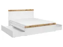 BRW Кровать Holten 160x200 белая, белый/дубовый Вотан LOZ/160-BI/DWO фото thumb №8