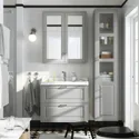 IKEA TÄNNFORSEN ТАННФОРСЕН, шкаф для раковины с ящиками, светло-серый, 80x48x63 см 805.351.21 фото thumb №2