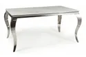 Стол обеденный SIGNAL PRINCE Ceramic, белый мрамор / хром 90x180 фото thumb №3