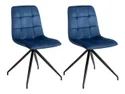 BRW Комплект из 2 стульев Macho темно-синего цвета, темно-синий/черный SJ80_49_2SZT-GRANAT фото thumb №1