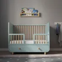 IKEA MYLLRA МЮЛЛРА, детская кроватка с ящиком, светло-бирюзовый, 60x120 см 804.626.19 фото thumb №10