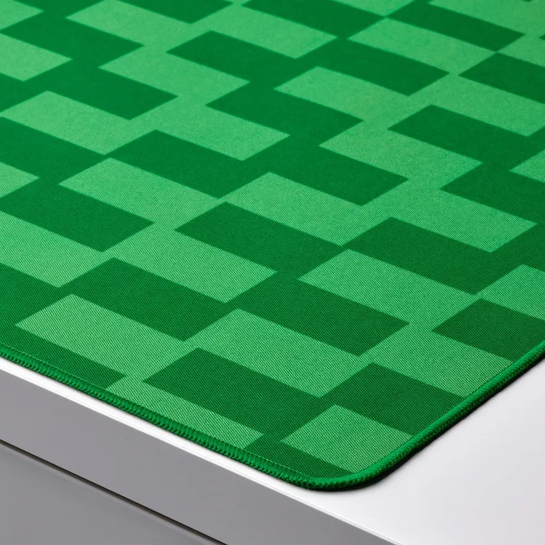 IKEA BLÅSKATA БЛОСКАТА, игровой коврик для мыши, зелёный / узор, 40x80 см 505.734.16 фото №3