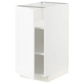 IKEA METOD МЕТОД, підлогова шафа з полицями, білий Енкопінг / білий імітація дерева, 40x60 см 994.733.64 фото