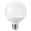 IKEA SOLHETTA СОЛХЕТТА, светодиодная лампочка E27 1521 лм, может быть затемненным / опалово-белый шар, 95 мм 805.484.30 фото thumb №1