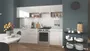 Кухонний гарнітур HALMAR VIOLA 260 корпус : дуб сонома, фасади : білий глянець фото