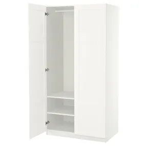 IKEA PAX ПАКС / BERGSBO БЕРГСБУ, гардероб, білий / білий, 100x60x201 см 695.006.32 фото