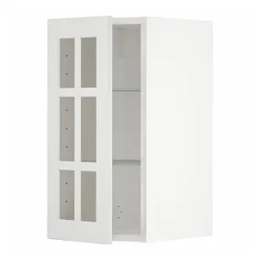 IKEA METOD МЕТОД, навісна шафа,полиці / скляні дверцята, білий / стенсундський білий, 30x60 см 194.674.37 фото