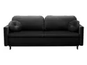 BRW Трехместный диван-кровать BRW SOPHIA с ящиком для хранения велюр черный SO3-SOPHIA-LX_3DL-G1_BA4203 фото thumb №1