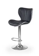 Барний стілець HALMAR H69 хокер чорний, хром фото thumb №1
