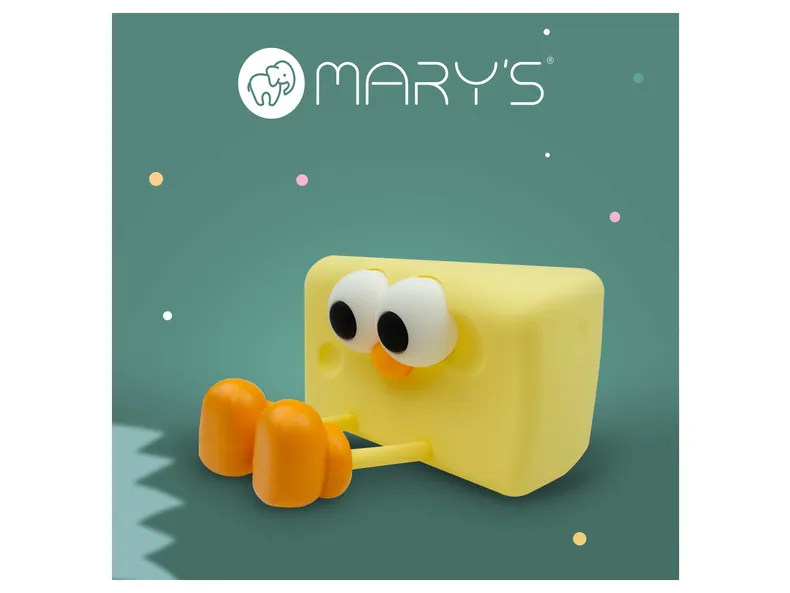 BRW Светодиодная силиконовая лампа Mary's Cheese желтая 096895 фото №7