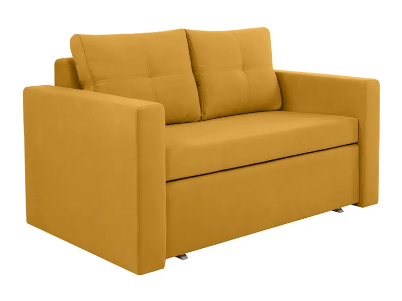 BRW Двухместный диван Bunio III раскладной диван с контейнером желтый, Манила 32 Оранжевый SO2-BUNIO_III-2FBK-G2_BD24FC фото №2