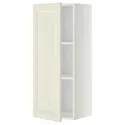 IKEA METOD МЕТОД, навесной шкаф с полками, белый / бодбинские сливки, 40x100 см 494.556.78 фото thumb №1