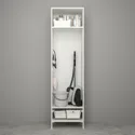 IKEA ENHET ЭНХЕТ, комбинация д / хранения, белая / серая рама, 60x62x210 см 894.356.69 фото thumb №3