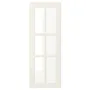 IKEA BODBYN БУДБІН, скляні дверцята, кремово-білий, 30x80 см 604.850.37 фото