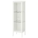 IKEA BAGGEBO БАГГЕБО, шафа зі скляними дверцятами, метал / білий, 34x30x116 см 805.029.98 фото thumb №1