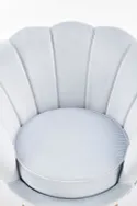 М'яке крісло HALMAR AMORINO світло-блакитний, ніжки - золото фото thumb №6