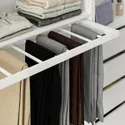 IKEA KOMPLEMENT КОМПЛИМЕНТ, выдвижная вешалка для брюк, белый, 100x35 см 604.465.45 фото thumb №2