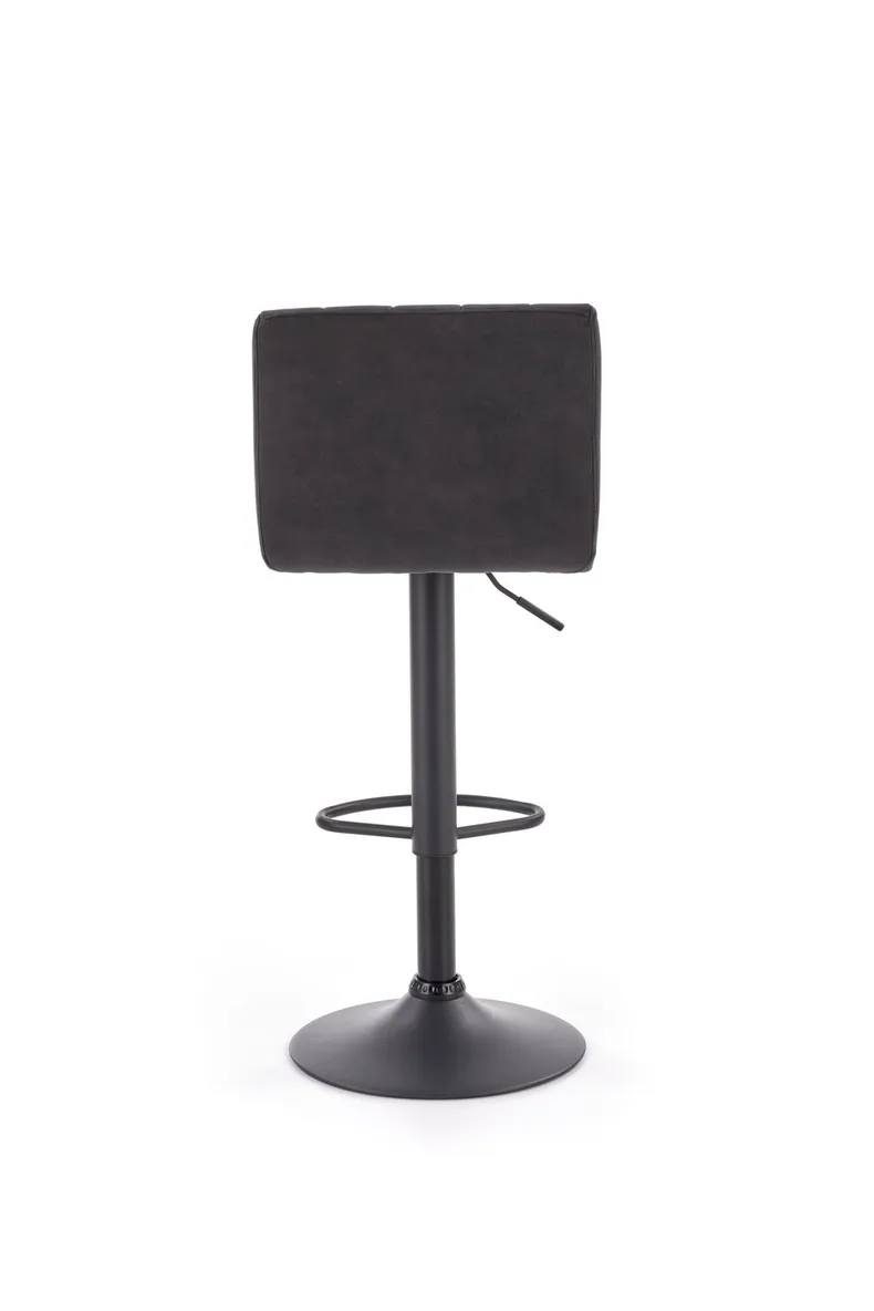 Барний стілець HALMAR H89, ніжка - чорна, оббивка - темно-сірий фото №9