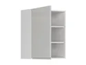 BRW Верхний кухонный шкаф Sole 60 см левый светло-серый глянец, альпийский белый/светло-серый глянец FH_G_60/72_L-BAL/XRAL7047 фото thumb №3