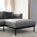 IKEA ÄPPLARYD ЕППЛАРЮД, 3-місний диван із кушеткою, ЛЕЙДЕ сірий / чорний 694.180.67 фото thumb №4