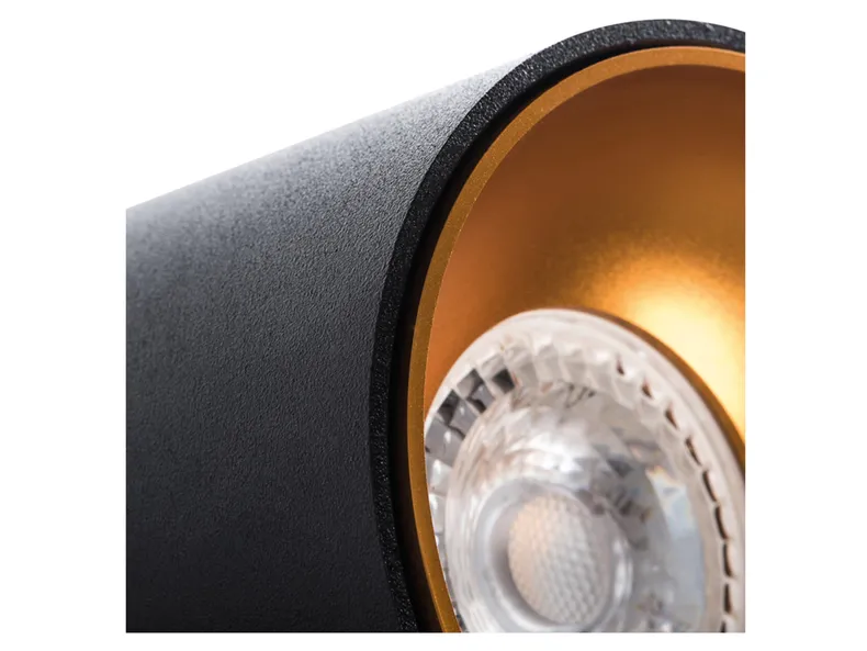 BRW Алюмінієвий накладний світильник Riti в чорно-золотому кольорі 086803 фото №2