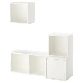 IKEA EKET ЕКЕТ, настінна комбінація шаф, білий, 105x35x120 см 892.225.02 фото